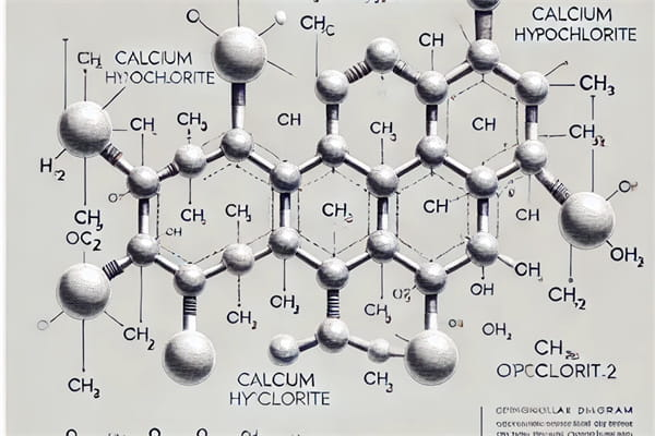 Calcium hypochlorite molecular structure